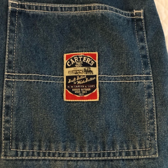 EUC Vintage Carter's “Watch the Wear” Classic Denim Overall Dress / Jumper - Picture 11 of 15